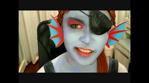 Cosplayメイク方法(化粧) - Undertale Undyne Cosplay Makeup Tutorial(DeluCat)
