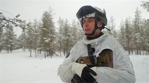 Watch NATO and US troops move through freezing combat zones in Finland