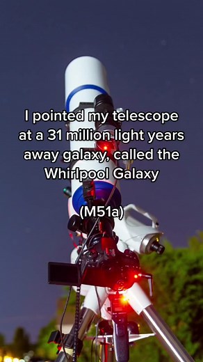Exploring the Whirlpool Galaxy: A Telescope Journey
