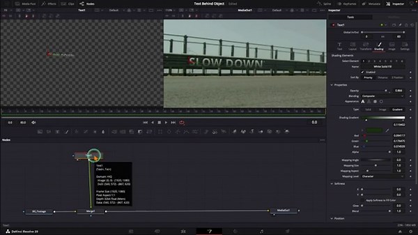 Text Behind Object Effect in DaVinci Resolve Fusion (Beginner Tutorial)