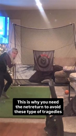 🇺🇸Rich⛳️ on Instagram: "Go on my link and get 10% off on the net return and avoid these tragedies in your home @thenetreturn #golf #golflife #golftips #golfswing #net"