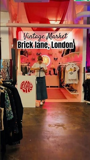 ✨ Brick Lane Vintage Market | Thrift Finds & Retro Vibes in London 🎶👕 #vintagelondon #travel