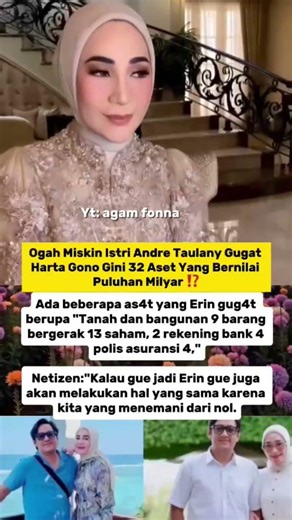 "Gugat 32 Aset! Erin Taulany Ogah Miskin Setelah Cerai?"