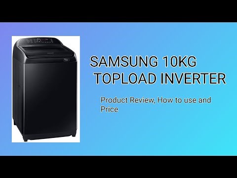Samsung Topload Inverter Washing Machine (WA10T5360BV/TC) Product Review & How to use