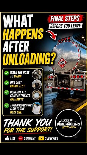 How Fuel Tanker Drivers Empty Remaining Fuel | Final Hose Drain Process