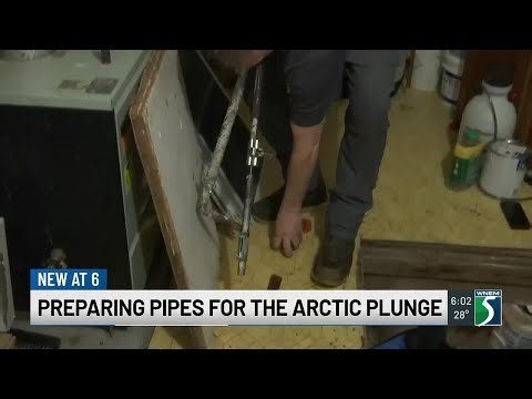 Preparing pipes for arctic plunge