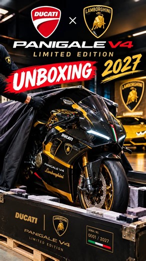Ducati × Lamborghini Panigale V4 😱 | Limited Edition Unboxing 2027 #shorts #unboxing #panigalev4