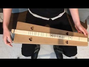 Playing a Cardboard Dulcimer!
