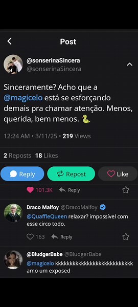 o Draco me chamando de palhaço 😭 #status #twitter #bot