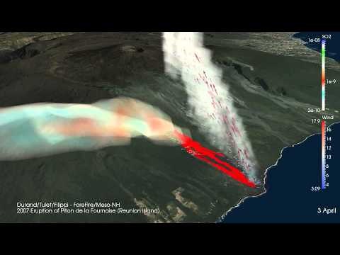 Simulation d'une éruption volcanique