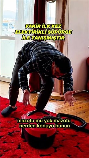 What would he do if he saw a robot vacuum cleaner? 😯