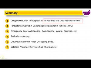 Summary of Drug Distribution System