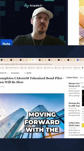 Canada's $100M Tokenized Bond Pilot: The Future? #shorts