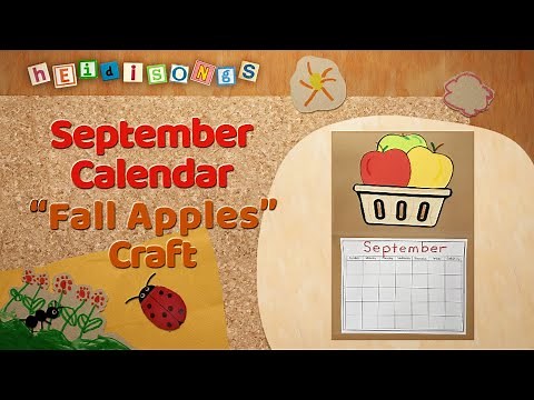 September Calendar | Crafts With Miss Kim | Classroom Management | Preschool & Kindergarten