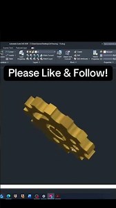 3D Mechanical Part.- #machining #cncsoftware #cad #autocad #3dprint