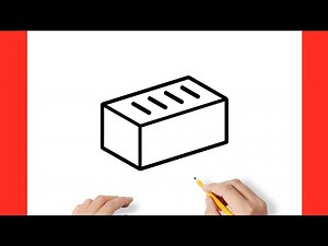 How to draw a BRICK step by step / drawing brick easy