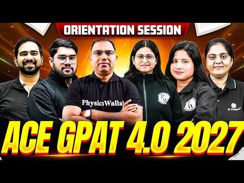 🔥 ACE GPAT 4.0 2027 Orientation Session | Complete Batch Strategy & Roadmap! ‪@pwpharma‬