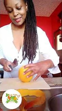 How to peel and cut a whole mango #90dayjuicecleanse #mango