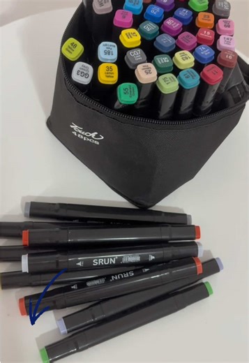 PROMOÇÃO DE CANETA PONTA DUPLA MARAVILHOSA 🌈✨🖊️🫟#canetas #canetascoloridas #pintar #bobbiegoods #papelaria