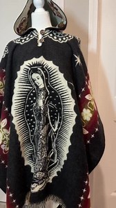 Alpaca Wool Poncho (our Lady of Guadalupe) Cozy Unisex Cape With Hood. Crafted by Artisans From the Andes. One Size Gift Idea FREE Shipping - Etsy