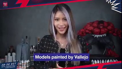 Vallejo 🌈 สีชั้นนำของประเทศสเปนมาเปิดตัวแบรนด์ภายในประเทศไทยที่งาน Thailand Comic Con💥 เป็นที่แรก พร้อมขนสีหลากหลายแบบมาให้เลือกทั้ง Mecha Color, Game Color และสีรุ่นใหม่ล่าสุด รวมถึง Auxiliaries ให้คุณได้แต่งโมเดลสุดรักของคุณให้มีชีวิตชีวากว่าที่เคยเป็น✨ พบกับคอลเล็กชันโมเดลที่คุณฝน titinun painter นำมาแสดงโชว์ในบูธอีกด้วย ต้องสวยปราณีตสุดๆ แน่👏🏻 . พบกันได้ที่งาน Thailand Comic Con 2022 วันที่ 28-30 ตุลาคมนี้ ณ Royal Paragon Hall, Siam Paragon . #ThailandComicCon #TCC2022 #Vallejo | Thailan