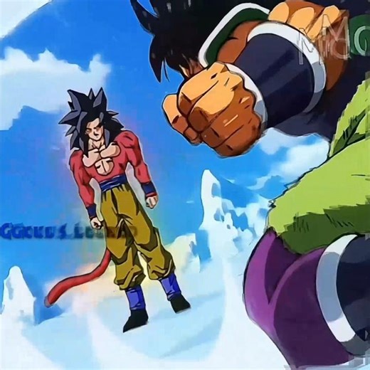 Broly Meet GT Goku ( SSJ4) Shocked #anime #goku #shortsfeeds #dbs