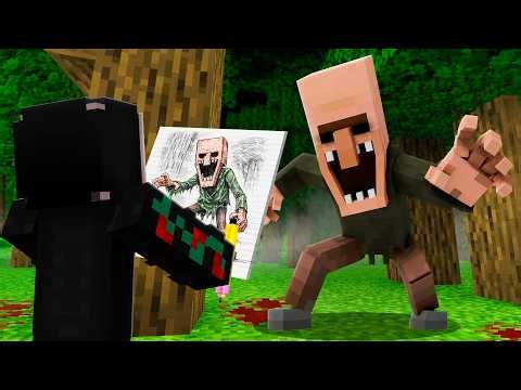 If My Horror Drawing Comes to Reality in Minecraft