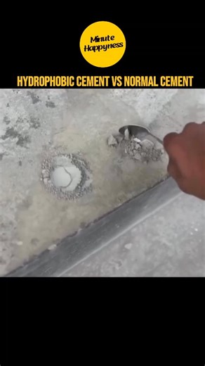 minutehappyness | Hydrophobic cement outperforms normal cement in moisture-heavy environments by repelling water, while normal cement suits everyday dry... | Instagram