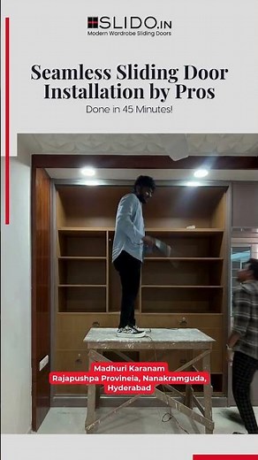 Sliding Door Wardrobes Installation by Factory Trained Professionals