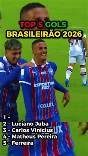 TOP 5 GOLS DO BRASILEIRÃO 2026 #brasileirão #futebolbrasileiro #fy