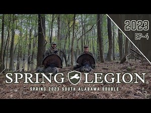 2023 SOUTH ALABAMA TURKEY HUNT | Calling TWO Gobblers Across a Creek for BAMA DOUBLE
