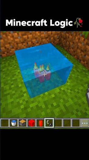 Minecraft Logic🥀 #minecraft #shorts
