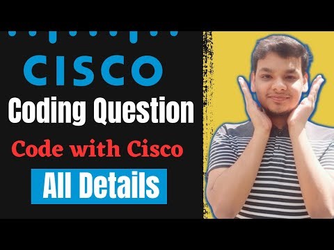 Code With Cisco 2023 | Cisco Code A Thon | Cisco Coding Questions & Answer | Online Assessment