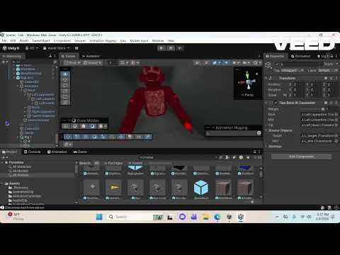 giving unknown a walking script. #scarybaboon #unity
