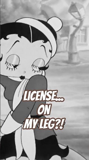 Vintage Betty Boop Animation – License Trouble