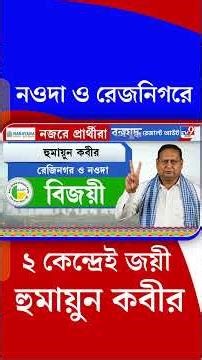 নওদা ও রেজনিগরে ২ কেন্দ্রেই জয়ী হুমায়ুন কবীর | #Shorts