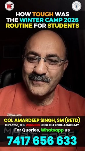 THE WINNING EDGE DEF ACADEMY on Instagram: "From freezing winter mornings to high-intensity summer days — this is where discipline is forged. 💪 After conquering Winter Camp 2026 at just 3°C, students are now gearing up for the ultimate challenge — Summer Camp 2026 (Commando Course) at SJS Saharanpur by WEDA. With strict routines, digital detox, 20 km treks in combat gear, intense physical training, and 6–7 hours of focused studies daily, this one-month camp is designed to reset body clocks, bui