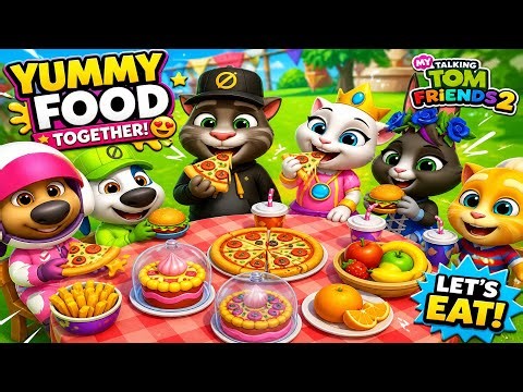 Talking Tom Friends 2 Al Friends Enjoy Eating 🍉🌶️🍍🍋‍🟩🫛