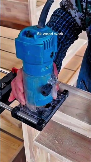 Precision Woodworking Hack Perfect Edges with this Router Jig!​ #diy #trimrouter #routerjig #shorts