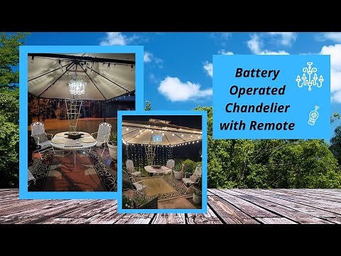 DIY Chandelier with Batteries and Remote Control