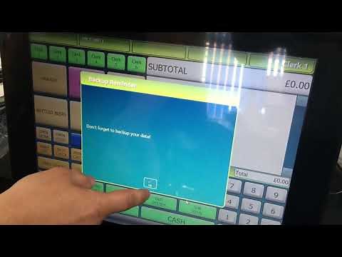 How To Back Up Cash Register Touch Screen Till System Programming SPS2300