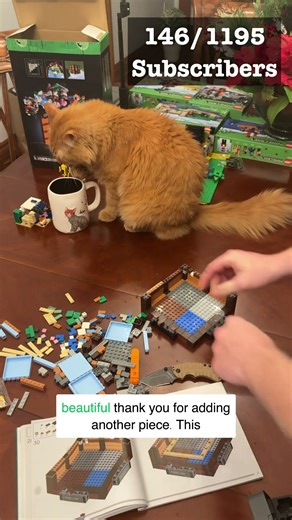 The Lego Crafting Table, One subscriber is One Block | PART 146