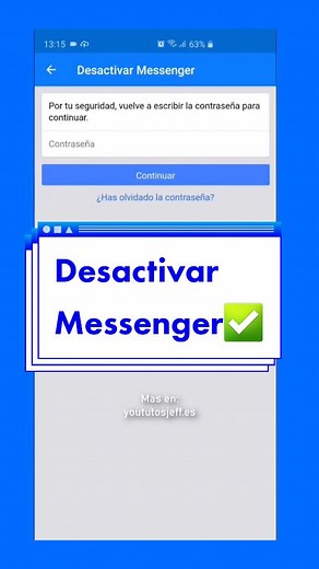Desactivar Messenger #facebook #messenger #tutoriales #trucos #desactivar #informatica