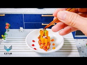 How to make pumpkin stuffed with steamed meat and vegetables sauteed tomato sauce | Mini Cooking.