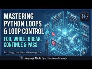 Mastering Python Loops: For, While & Loop Control (Break, Continue, Pass)