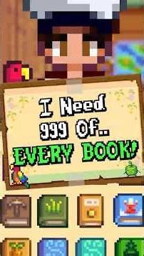 Can I Collect 999 Of EVERY Stardew Valley Book? 📚 #stardew #stardewvalley