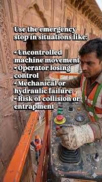 How to Use the E-Stop on JLG & Genie Boom Lifts