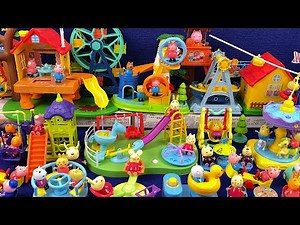 11-Minute Unboxing of the Peppa Pig Giant Playground Set (ASMR) | Toy Review