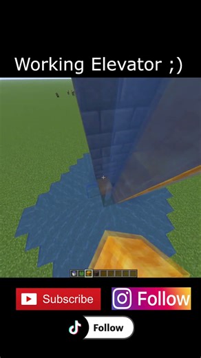 Minecraft working elevator ;) #minecraft #funnyeffect #aveeplayr #shorts #minecraftshorts #tiktok