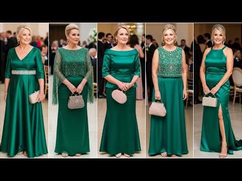 Stunning Emerald Green Satin Dresses for Mother of the Bride: Flattering & Affordable Gowns to Love